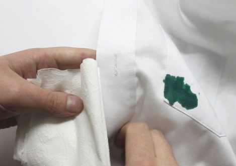 محلول پاک کننده جوهر از لباس و کاغذ
